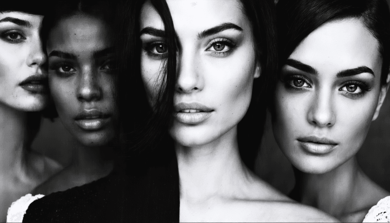 black and white photos of womens