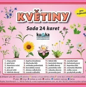 Květiny - Sada 24 karet - Petr Kupka