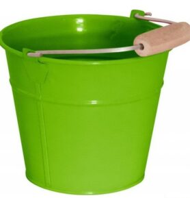 Zahradní nářadí - Kyblík zelený, kov (Woody)