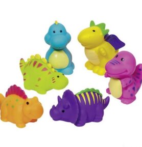 Hračka do vody - Stříkací dinosauři, 6ks (Goki)