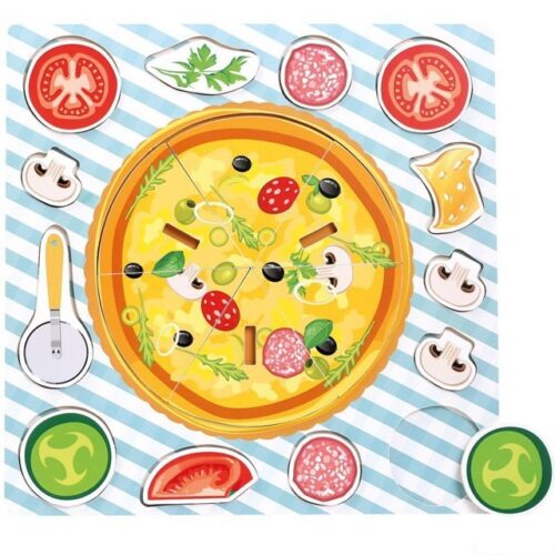 Puzzle na desce - Pizza, 19ks (Bino)