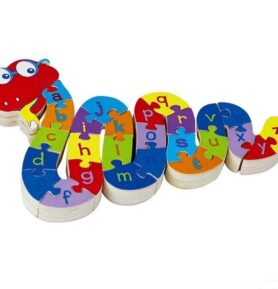 Puzzle výukové - Had Ferda s písmeny (Woto)