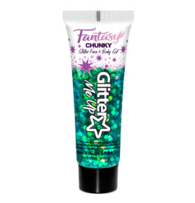 PaintGlow Velké gelové třpytky na tvář a tělo | Green leprikon, 12ml