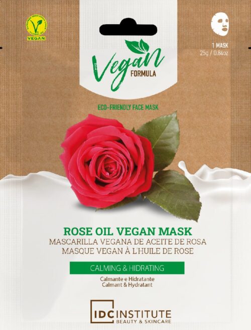 IDC Institute - Pleťová maska Vegan s růžovým olejem Pleťová maska 25 g