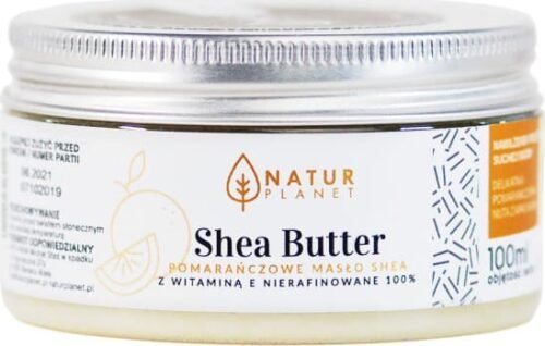 Natur Planet - Pomerančové bambucké máslo s vitamínem E Bambucké máslo Velikost: 100 ml