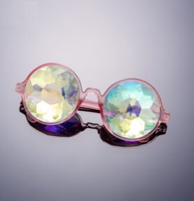 RAVEON Kaleidoskopické brýle | Růžové