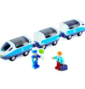 Vláčkodráha vláčky - Vlak Intercity s panáčky (Hape)