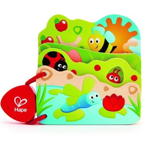 První knížka - Broučci, 4 dřevěné listy (Hape)