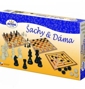 Společenské hry - Šachy s dámou a mlýnem (Detoa)