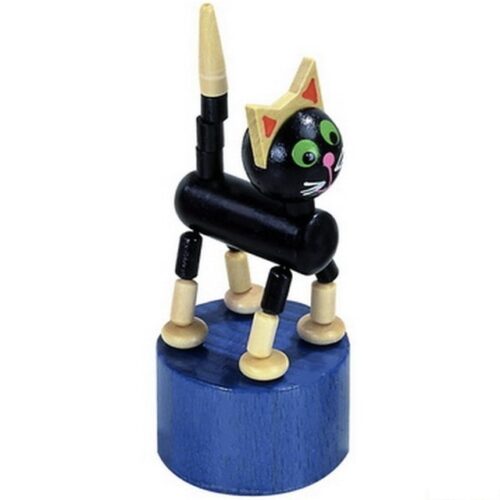 Mačkací figurka - Kočka černá (Detoa)