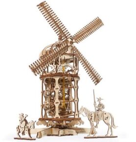 Ugears 3D mechanické puzzle Větrný mlýn 585 ks