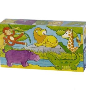 Kostky obrázkové 5ks - Neobyčejné, Safari a arktida (Goki)