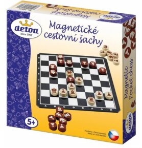 Šachy - Dřevěné cestovní magnetické (Detoa)