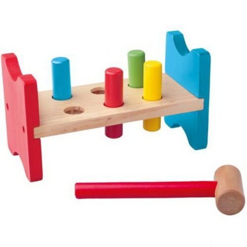 Zatloukačka - Barevná, 6 kolíků (Woody)
