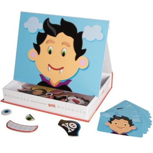 Puzzle magnetické - Kniha, Obličeje kluk (Goki)