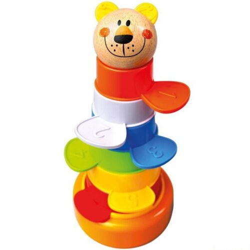Hračky na písek - Barevná věž, bábovičky 2v1 (Bino)