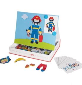 Puzzle magnetické - Kniha, Převleky kluk (Goki)
