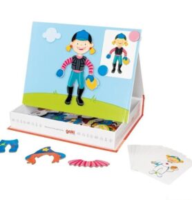 Puzzle magnetické - Kniha, Převleky holka (Goki)