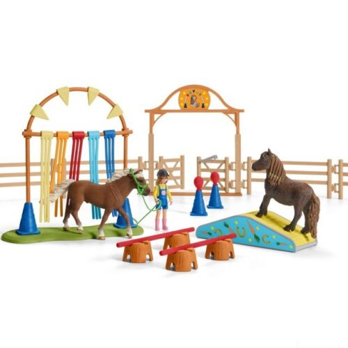 Schleich - Jezdecký klub, Trénink v agility pro poníky