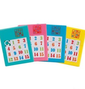 Hlavolam plastový - Posunovací puzzle čísla, 1ks (Goki)