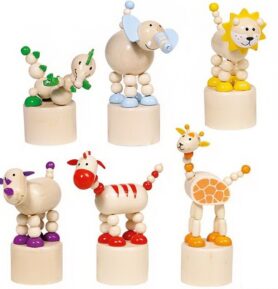 Mačkací figurka - Africké zvířátko, 1ks (Goki)