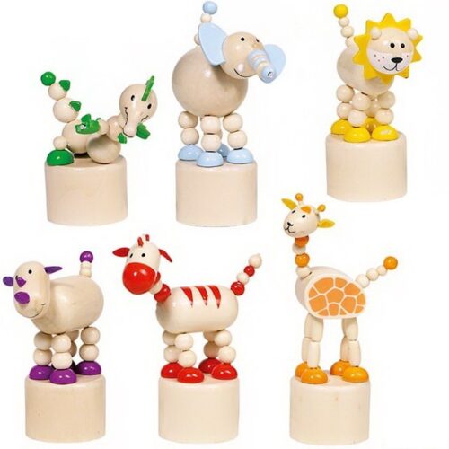 Mačkací figurka - Africké zvířátko, 1ks (Goki)
