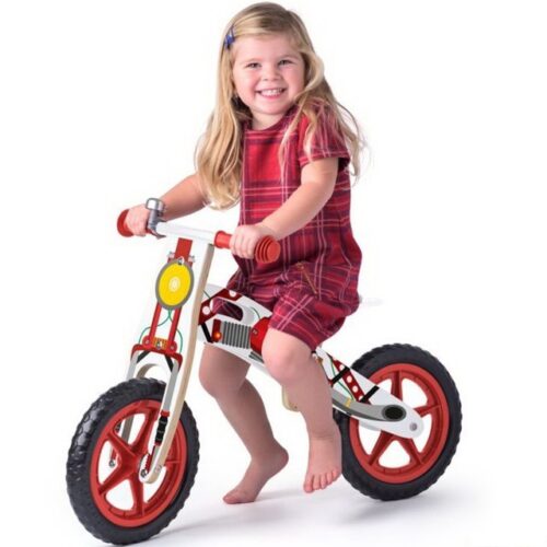 Odrážedlo - Kolo odrážecí, Motorka červená (Woody)