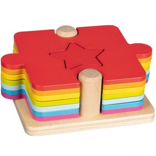 Vkládačka - 2v1 puzzle a přiřazovací hra (Goki)