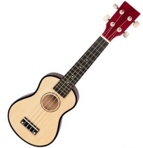 Hudba - Kytara Ukulele, Přírodní, 4 struny (Goki)