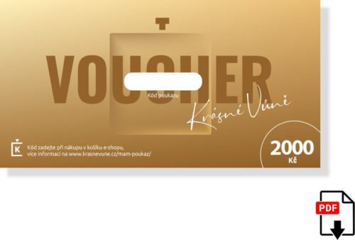 Dárkový poukaz - 2000 Kč (PDF) Dárkový poukaz