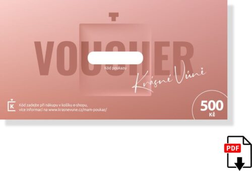 Dárkový poukaz - 500 Kč (PDF) Dárkový poukaz