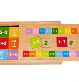 Puzzle výukové - Kartičky s počty, 81ks (Woody)