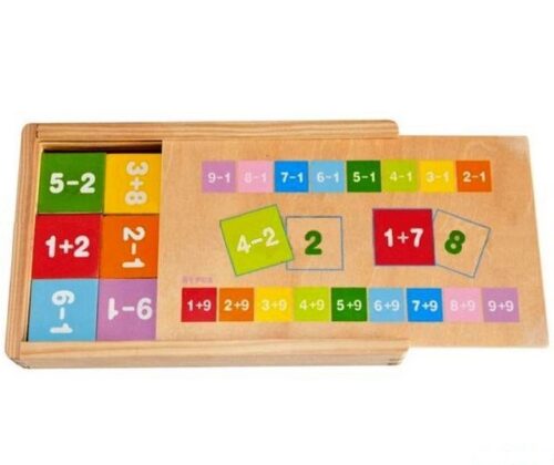 Puzzle výukové - Kartičky s počty, 81ks (Woody)