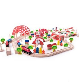 Vláčkodráha Woody - S hlavním nádražím, 130 dílů