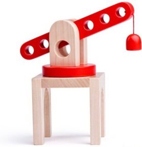Vláčkodráha jeřáby - Otočný jeřáb dřevěný (Woody)