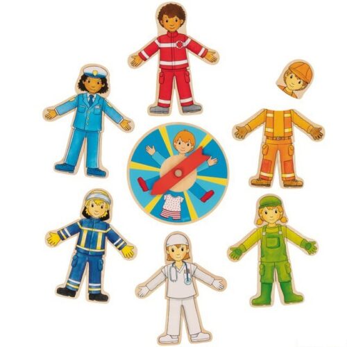 Puzzle pro nejmenší - Povolání, první hra pro děti (Goki)