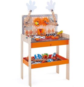 Stavebnice montážní - Vědcův ponk Deluxe, 79 dílků (Hape)