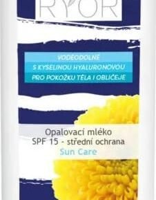 RYOR - Opalovací mléko SPF 15 - střední ochrana Tělové mléko 200 ml