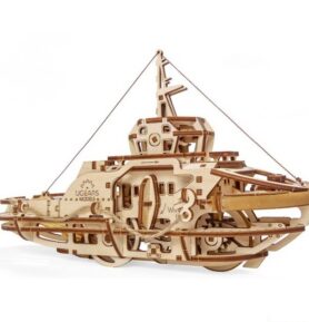 3D mechanický model - Loď remorkér (Ugears)