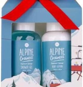 Accentra - ALPINE COZINESS koupelový set s mašlí Sprchový gel 100ml + Tělové mléko 100ml
