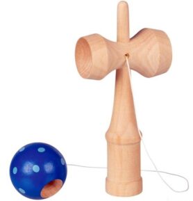 Motorická hra - Kendama dřevěná modrá (Goki)
