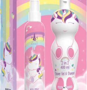 EAU MY UNICORN - dárková sada Tělový sprej 200 ml + sprchový gel a šampón 2v1 400ml