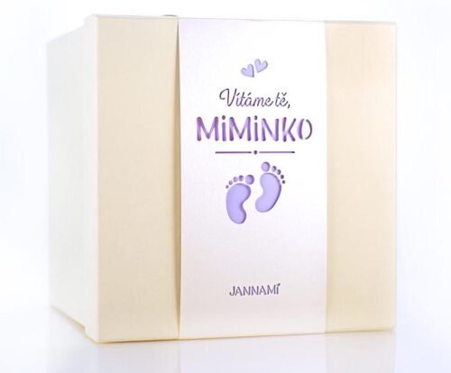 Jannami MimiBox - prázdný dárkový box s hračkou Stříbrný box - překvapení