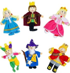 Prstoví maňásci - Královská rodina set, 6ks (Bigjigs)