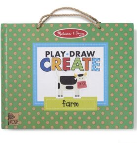 Kreativní sada - Mazací tabule s magnety, Farma (M&D)