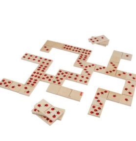 Domino - Berušky dřevěné, 28ks (Goki)