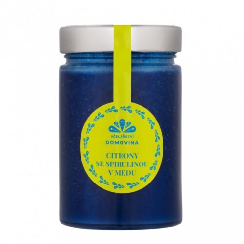 Včelařství Domovina Med citrony a spirulinou, 400g exp. 4/25
