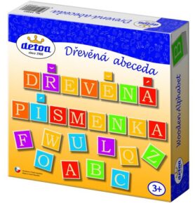 Kostky - Abeceda dřevěná, 60ks (Detoa)