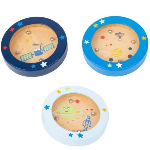 Motorická hra - Mini kuličková, Vesmír kruh, 1ks (Small foot)