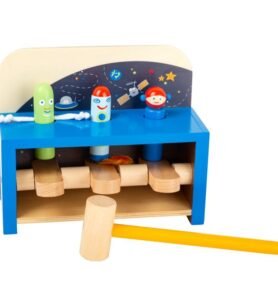 Zatloukačka - Rakety vyskakovací Space dřevěná (Small foot)